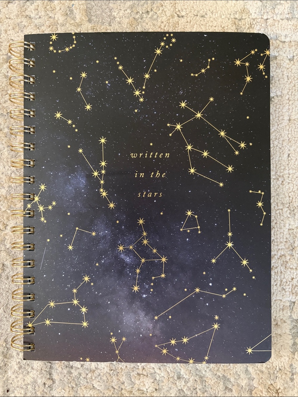 Fringe Studio Celestial Constellations Notebook - Black and Gold